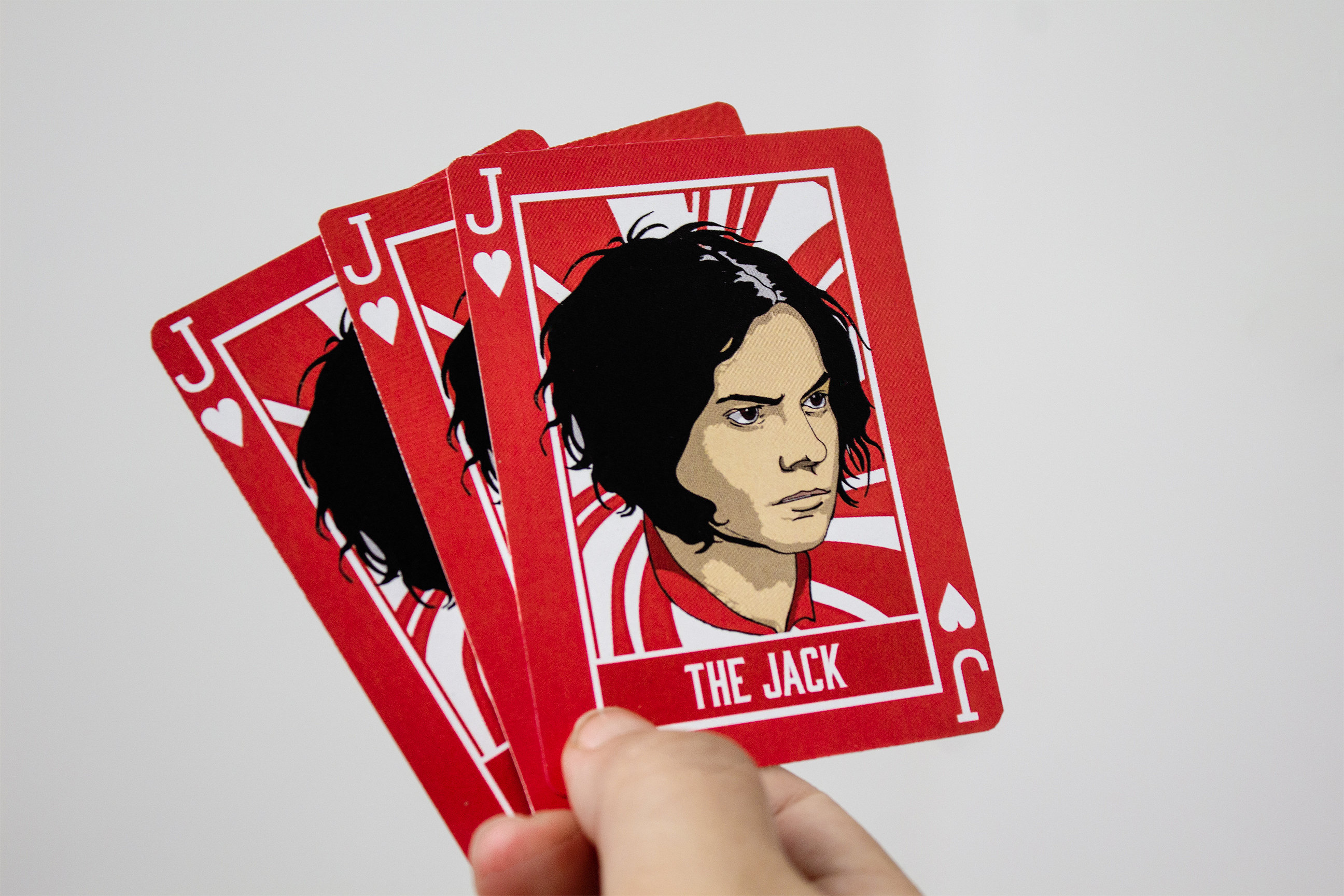 Jack White Jack Playing Card - The White Stripes iloverockandrollstuff