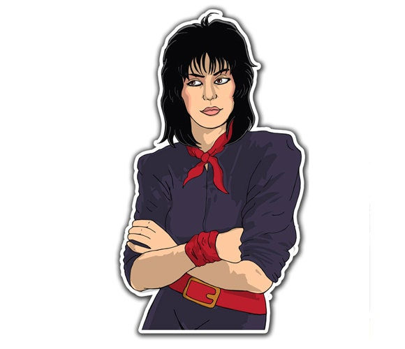 Joan Jett Sticker - Waterproof Sticker / The Blackhearts Sticker / Classic Rock Stickers / 80s Stickers / Joan Jett Gift / Laptop Stickers