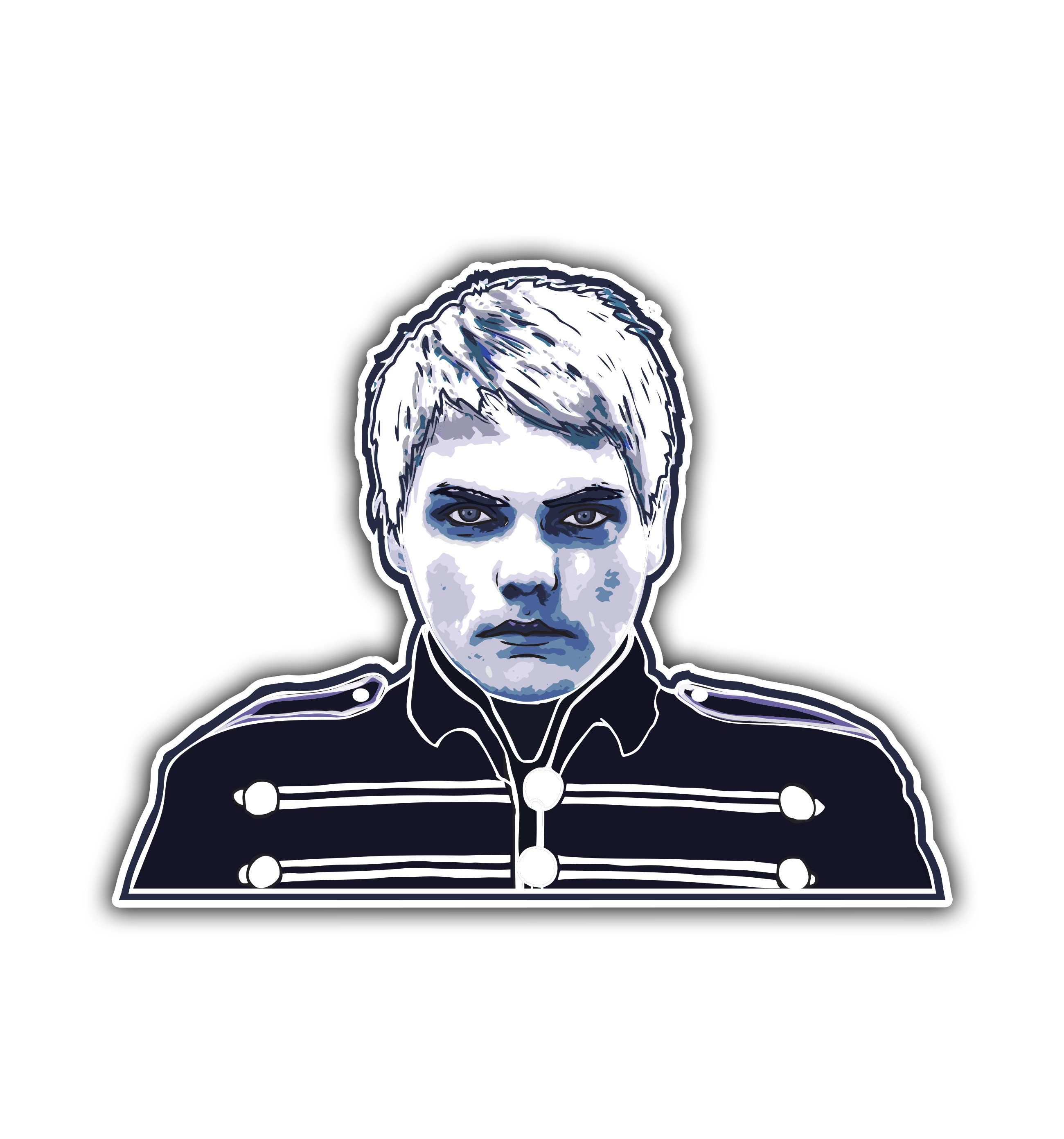My Chemical Romance Sticker - Gerard Way Sticker / MCR Sticker / Emo Stickers / Metal Stickers / Birthday Gift / Laptop Stickers / punk